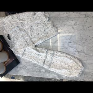 Celina collection white lace blouse